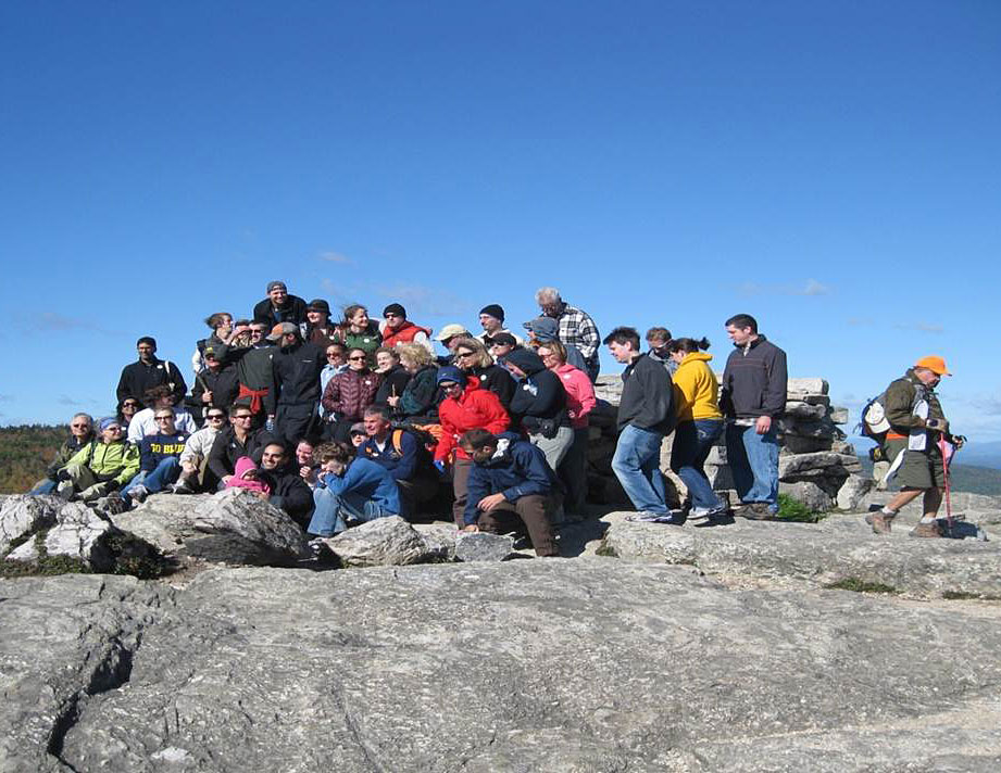 Wedding Party atop Mount Major