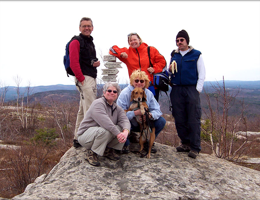 Trail Junction on Summit of Straightback Mountain