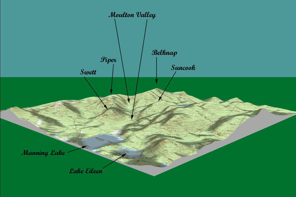 Moulton Valley topographical map