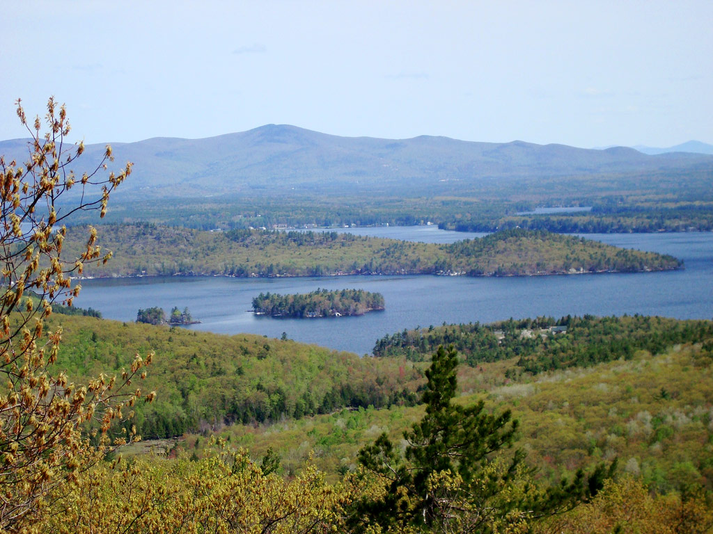 Rattlesnake Island and Mount Shaw from Mount Major