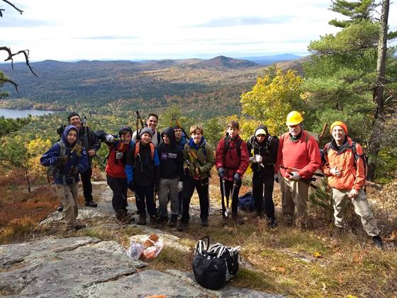 Boy Scout Trail Crew on Mack Ridge by Michael Quinn