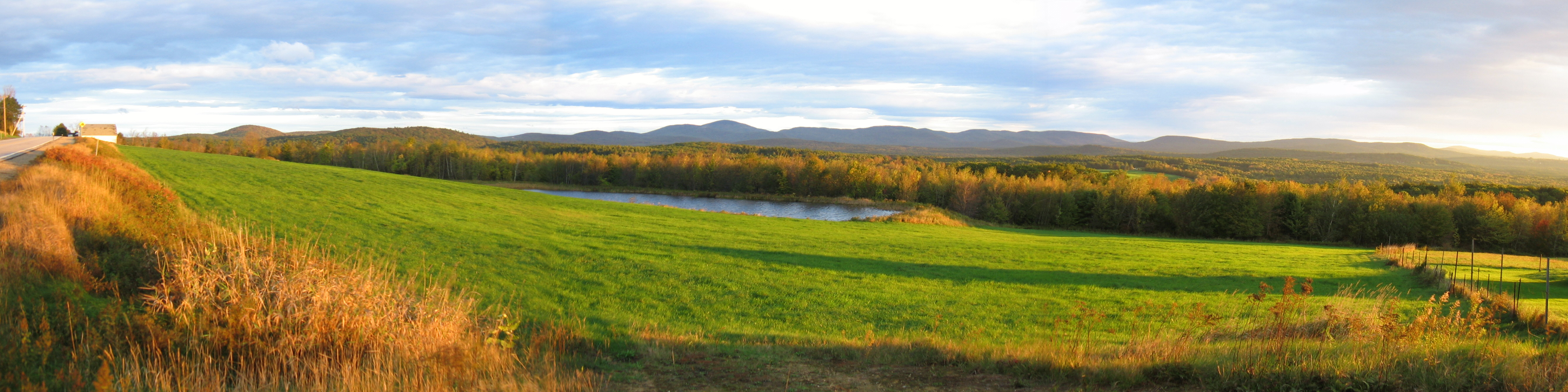 View of Belknap Mountain Range from Frisky Hill in Gilmanton October 2011 by T Howe