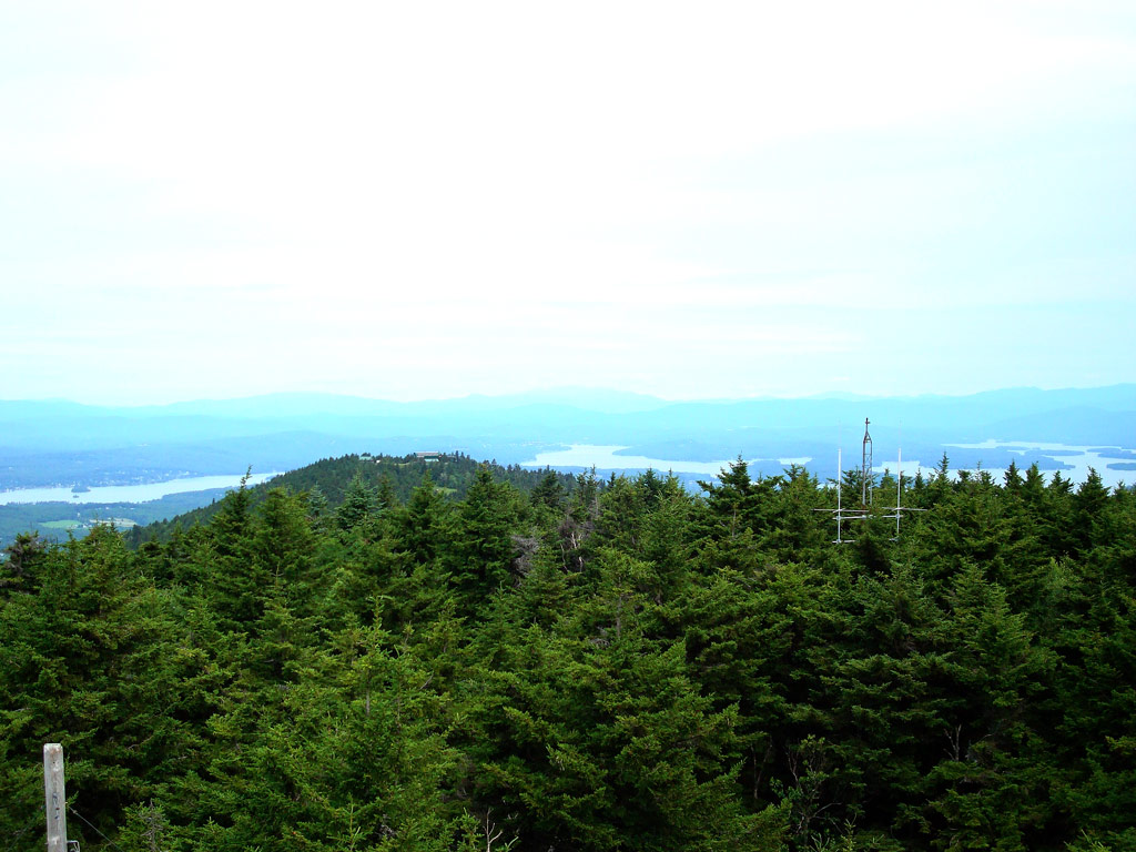 Looking down on Gunstock from Mount Belknap Tower