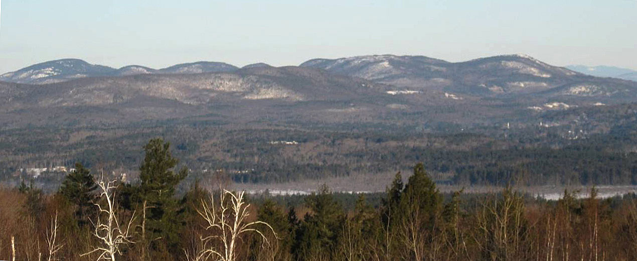 View of Belknap Mountain Range from New Durham Ridge